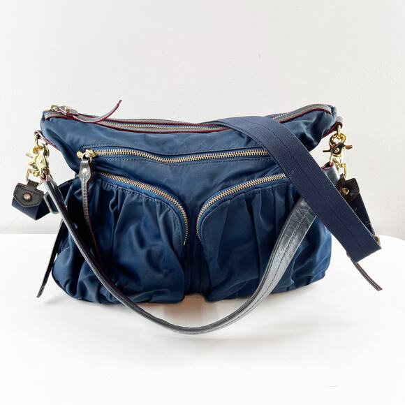 MZ Wallace Paige Mini Crossbody Bag Blue Dawn Bedford - Picture 2 of 10